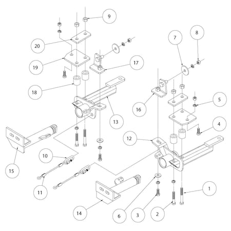 Roadmaster BASEPLATE LIBERTY - SPORT, LIMITED & JET (NO BRUSHGUARD OR SKIDPLATE) 521433-1